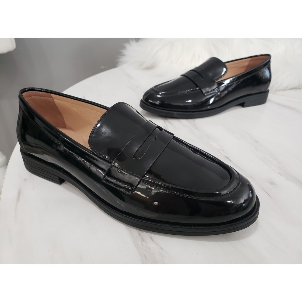 NEW NO BOX 8.5 Cole Haan Women's Haverhill Leather Penny Loafers slip on patent